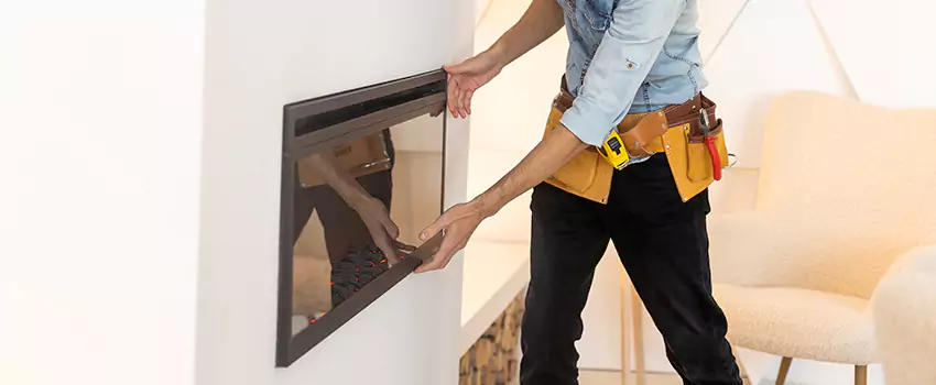 Metal Fireplace Installation in Holt, Michigan